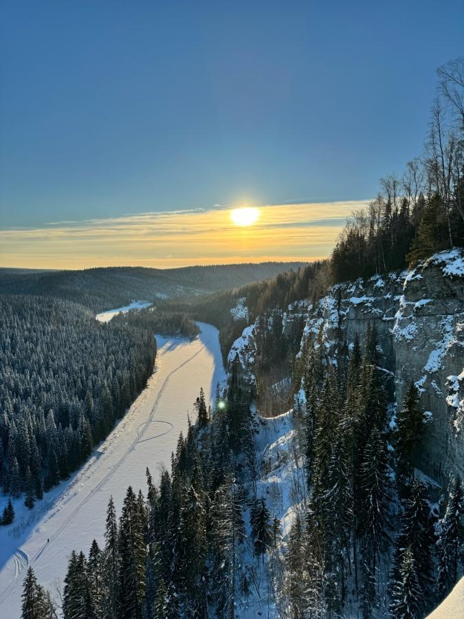 Усьвинские столбы на снегоходах и Каменный город
